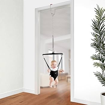 Amazon.com : Jolly Jumper Iconic (Black), Doorway Baby Jumper