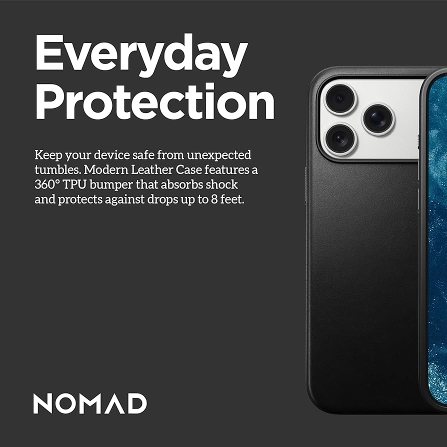 Amazon.co.jp: NOMAD モダンレザーケース ブラック iPhone 17 Pro Max