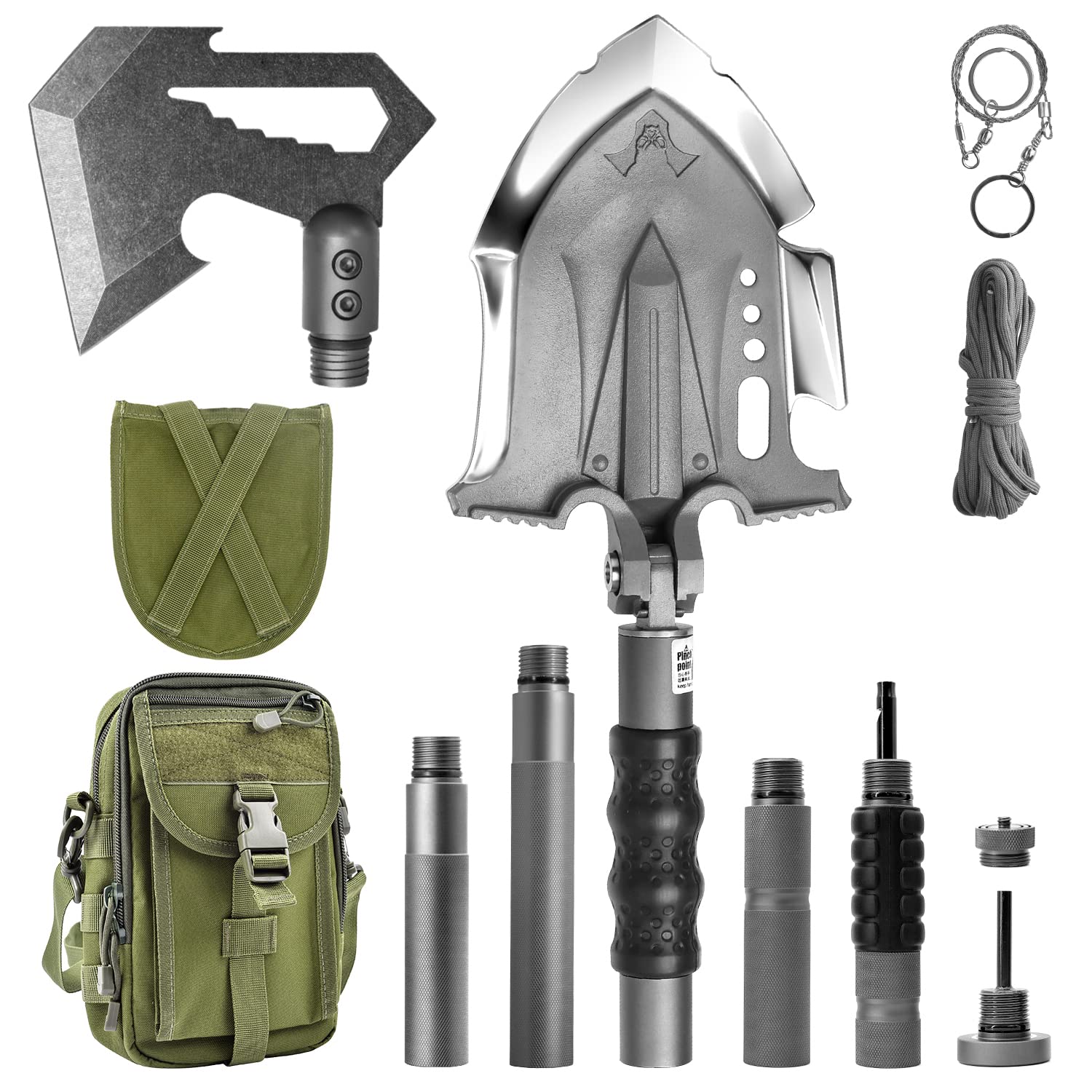 Amazon.com : Zune Lotoo Survival Shovel Multitool with Axe, 29 in