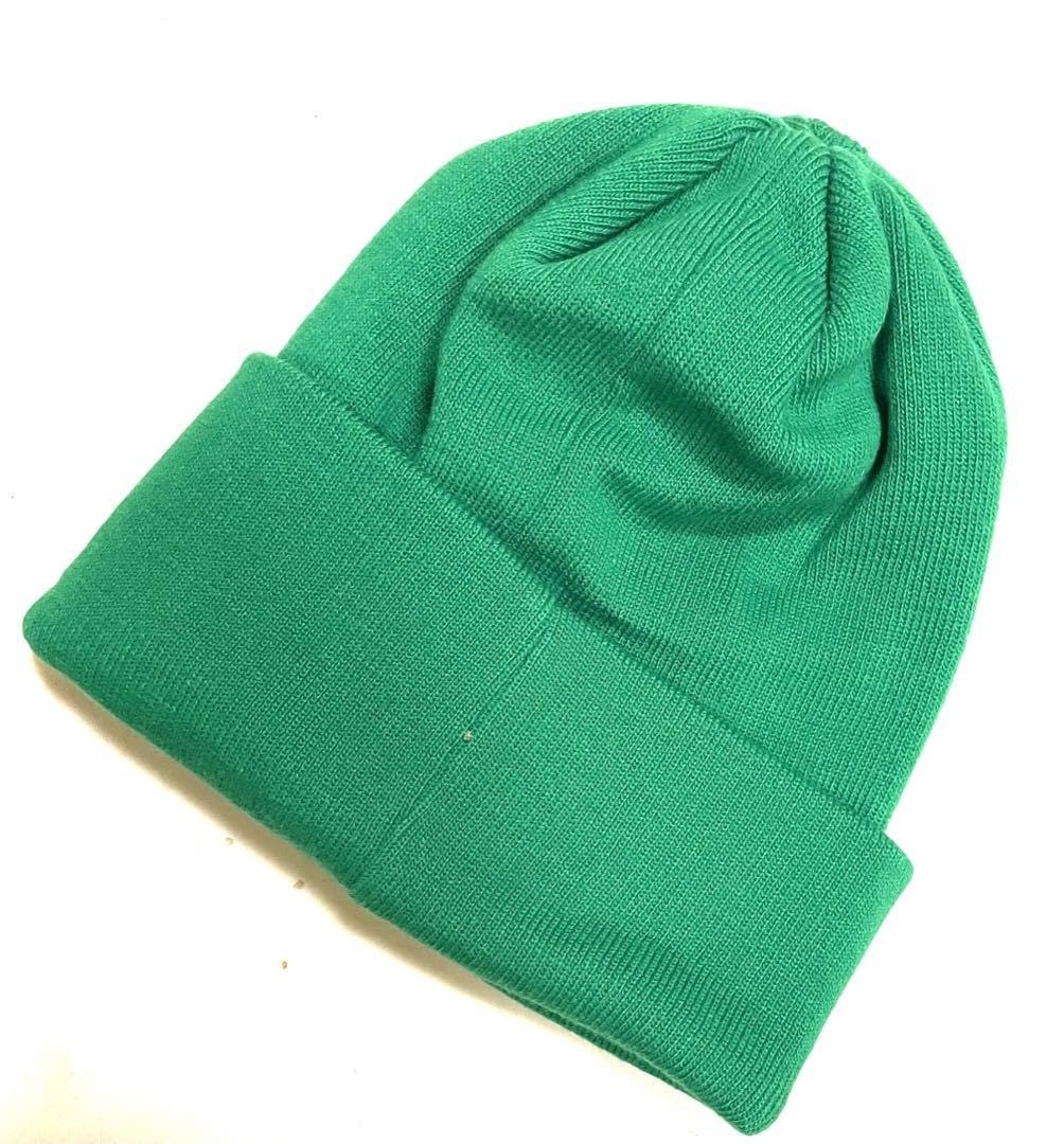 Amazon.co.jp: ヒステリックグラマー ニット帽 帽子 緑 刺繍ワッペン