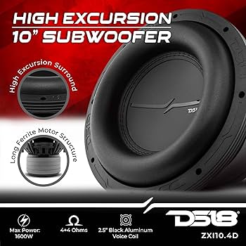 Amazon.com: DS18 ZXI10.4D 10 Inches High Excursion Car Audio