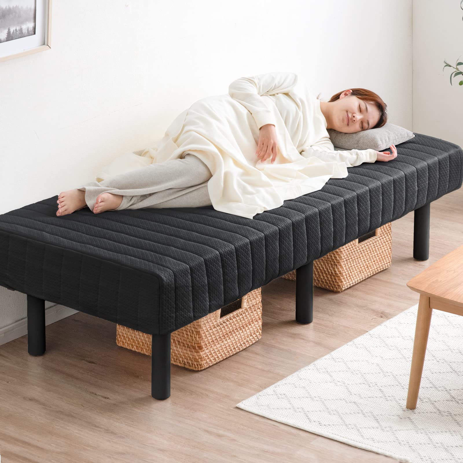 Amazon.co.jp: タンスのゲン 脚付きマットレス セミシングル【実用新案