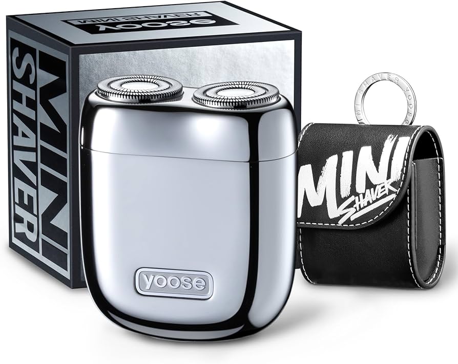 Amazon | yoose ミニ電気シェーバー、合金ボディ＆磁気ヘッド、IPX7