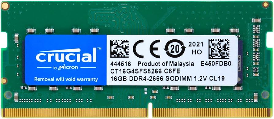 Crucial 16GB DDR4 SDRAM Memory Module - for Notebook - 16 GB
