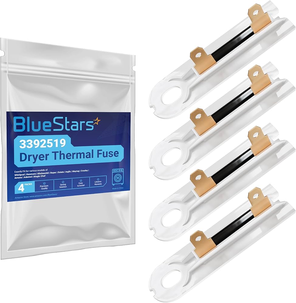 Amazon.com: [Upgraded] BlueStars 4-Pack 3392519 Dryer Thermal Fuse