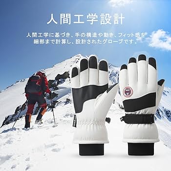 Amazon | スキー グローブ レディース スノー手袋 てぶくろ 冬【3層