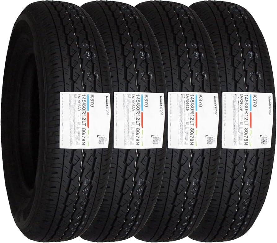 Amazon.co.jp: 4本セット BRIDGESTONE ブリヂストン K370 145/80R12