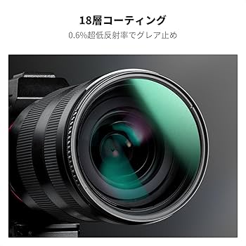 Amazon | K&F CONCEPT 46mm 1/4ブラックミスト&CPLフィルター 多機能
