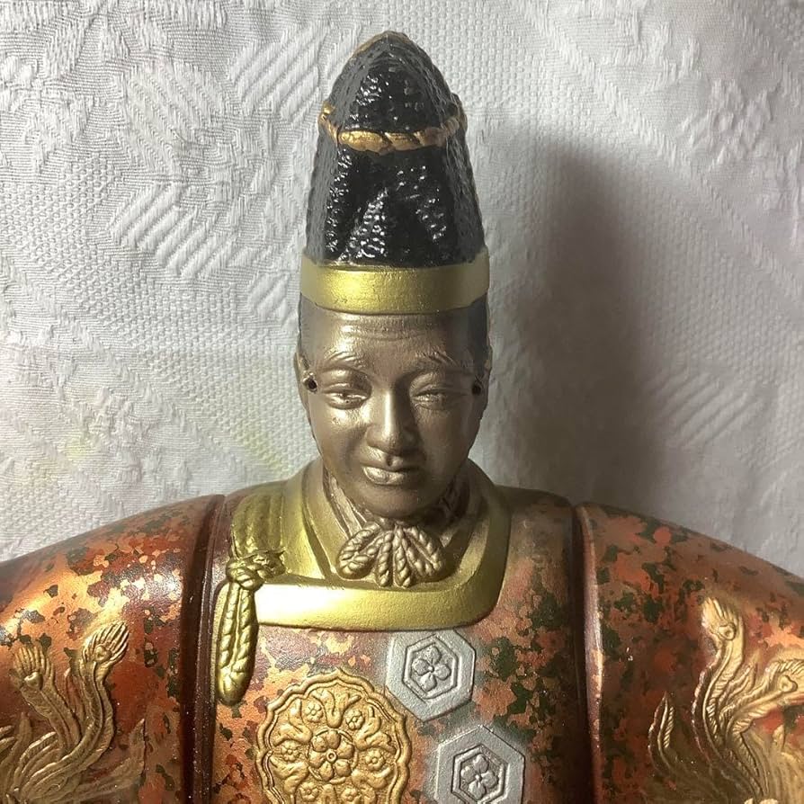 Amazon.co.jp: 縁起置物 幸せを呼ぶ 鋳物 金属製能人形翁（おきな