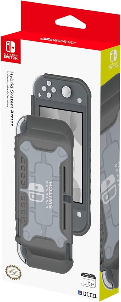 Amazon.com: Nintendo Switch Lite Hybrid System Armor (Gray) by