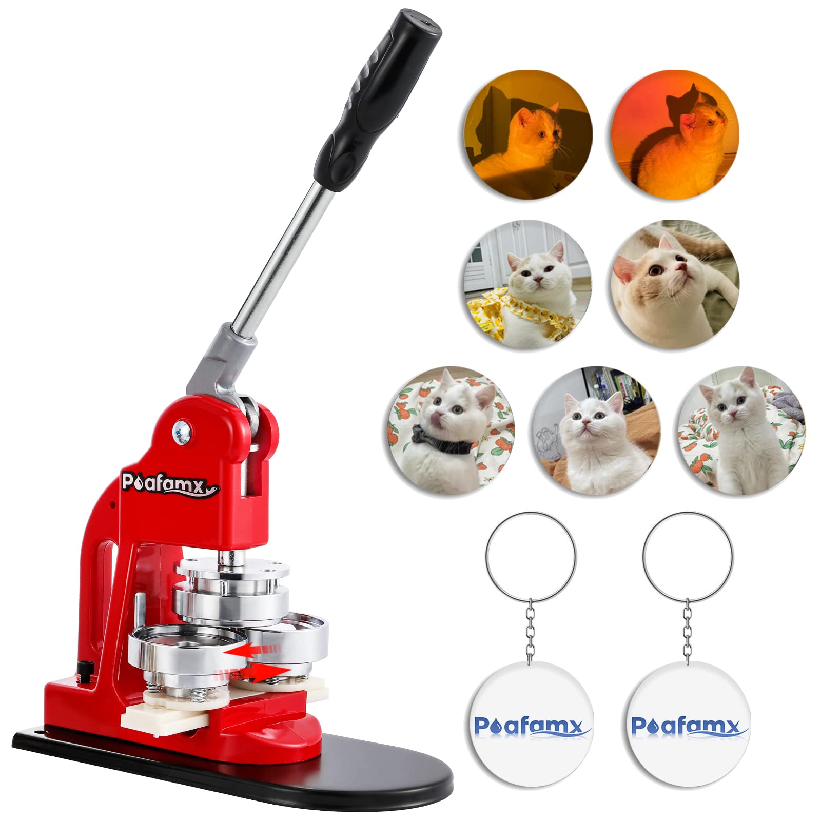 Amazon | Poafamx 缶バッジマシーン 缶バッジメーカー バッジ素材 100