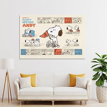 Amazon.co.jp: スヌーピー アンディ アートポスター 飾り絵 かわいい