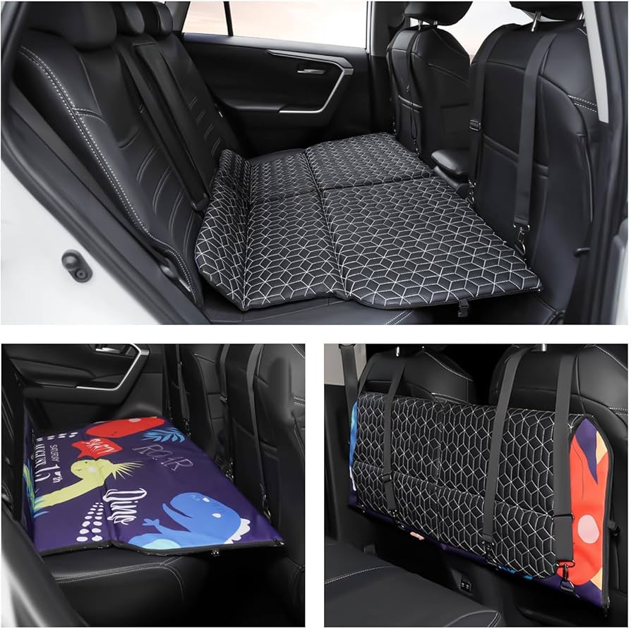 Amazon.co.jp: GIMUYA 車中泊 マット 後部座席 段差解消 折りたたみ式