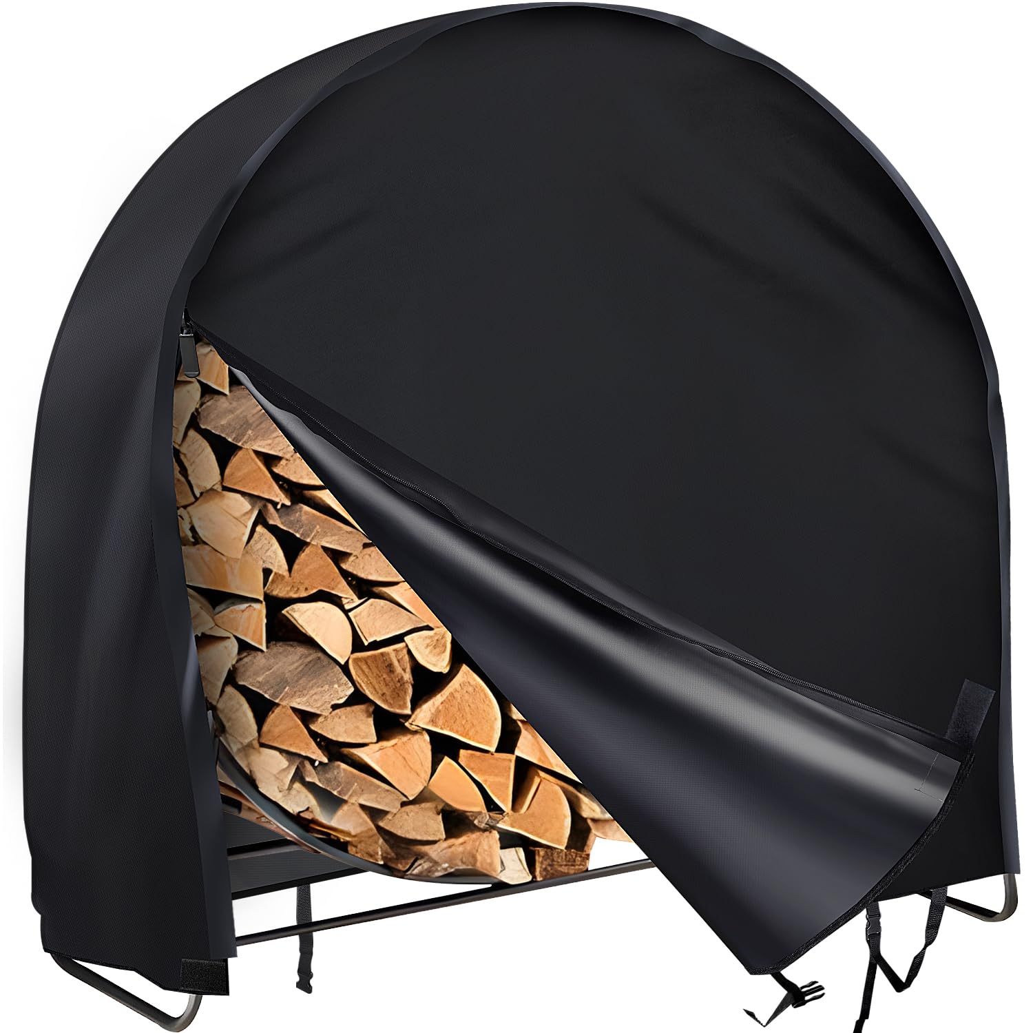 Amazon.com : Firewood Log Rack Cover, Outdoor Waterproof Log Hoop
