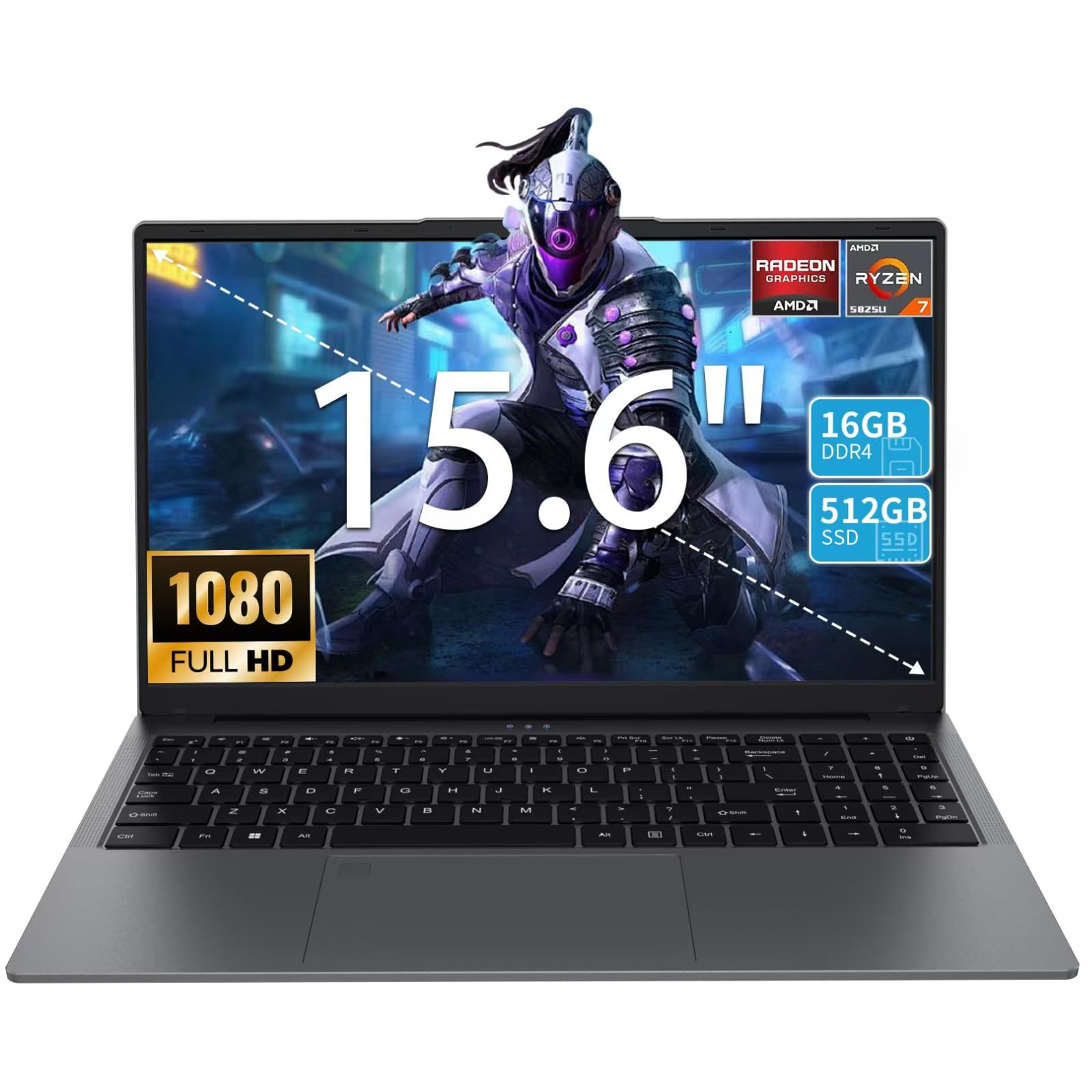 Amazon.com: 15.6 Inch Gaming Laptop - AMD Ryzen 7 5825U Processor
