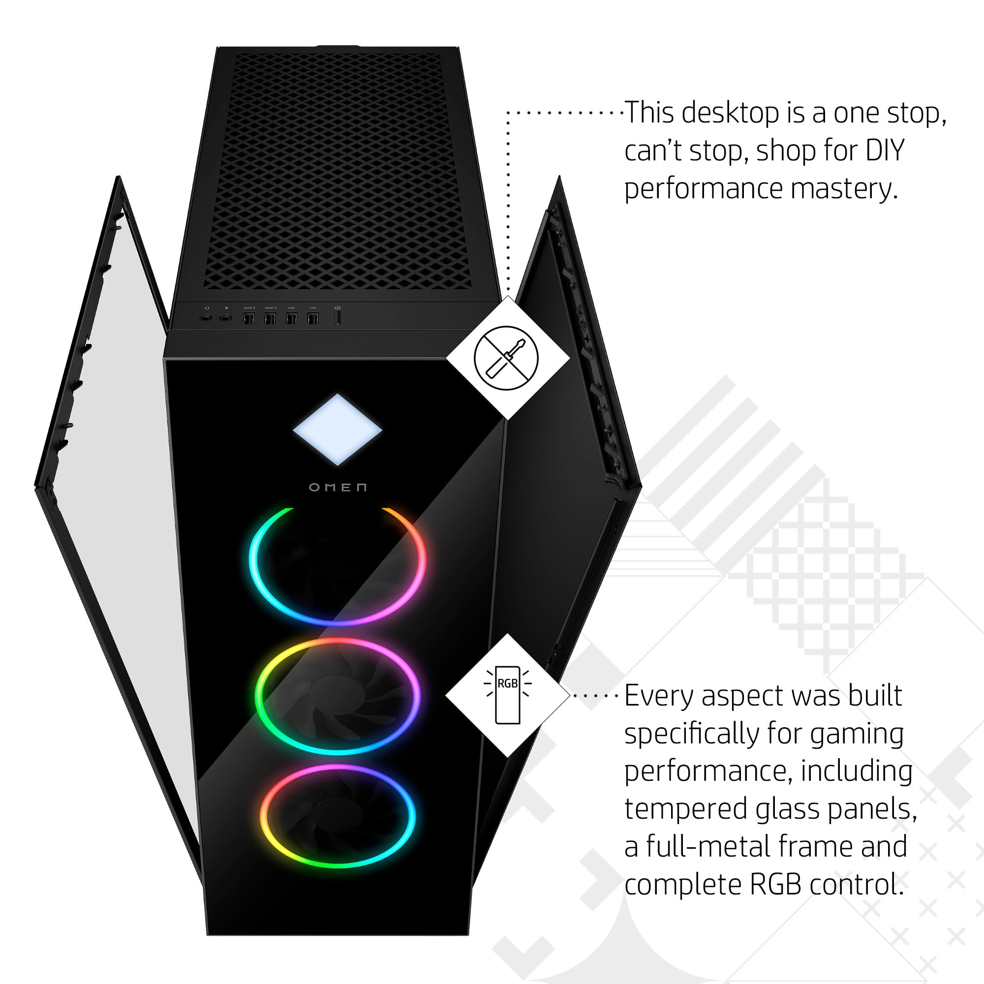 Amazon.com: HP OMEN 45L Gaming Desktop, 14th Generation Intel Core