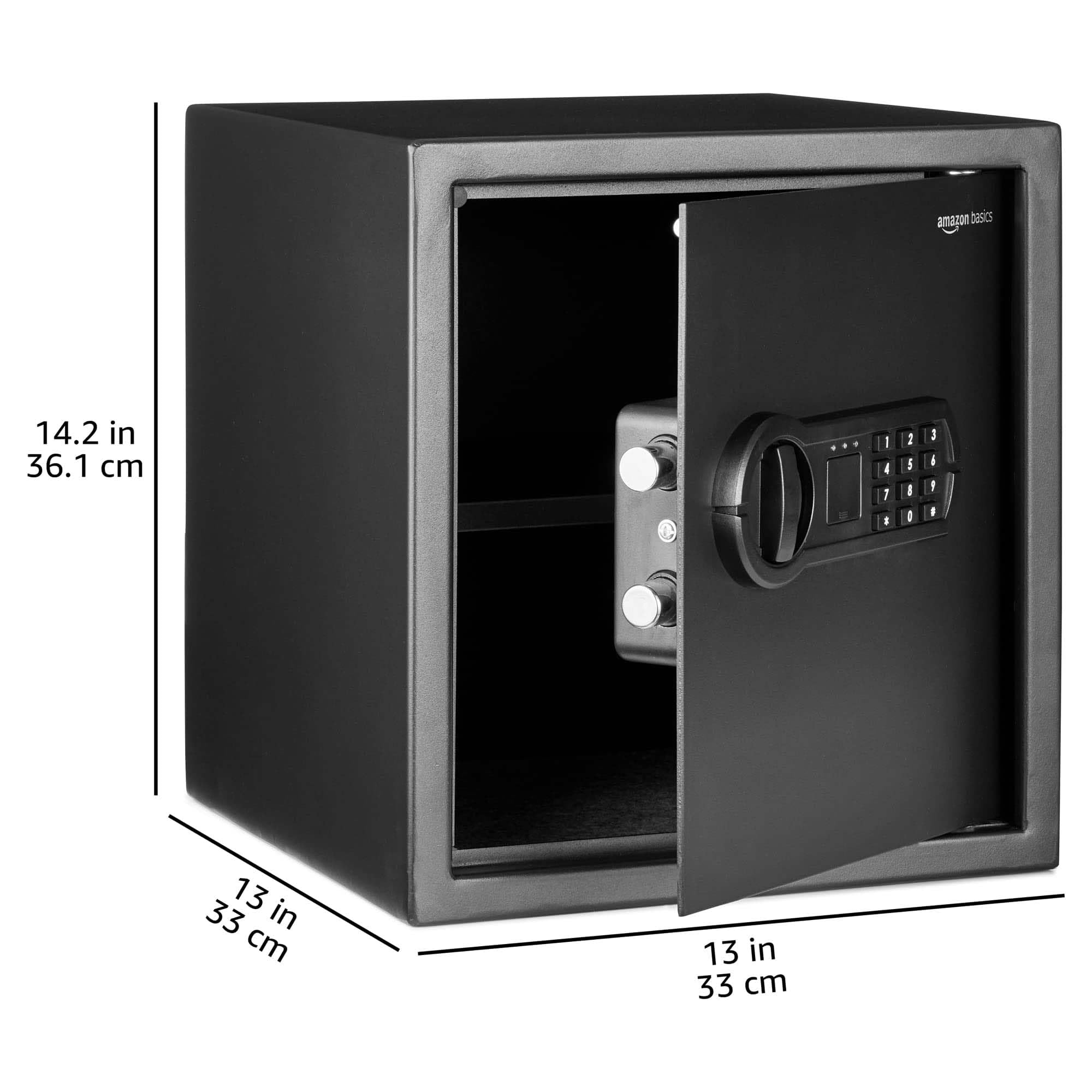 Amazon.co.jp: Amazonベーシック 金庫 家庭用 業務用 電子式 テンキー