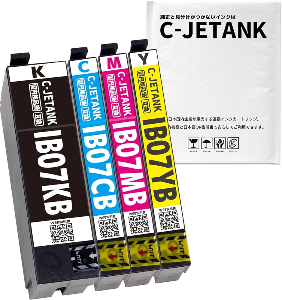 Amazon.co.jp: IB07CL4B(KB/CB/MB/YB)-4色セット【マウス】 大容量