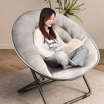 Amazon｜ムーンチェア 折りたたみチェア ラウンジチェア 柔らかい