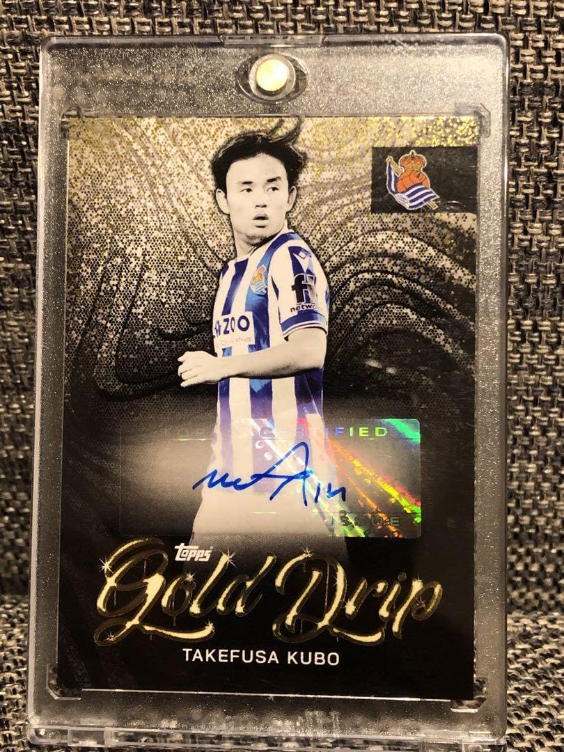 Amazon.co.jp: サッカー 久保建英 直筆サインカード auto Topps Real