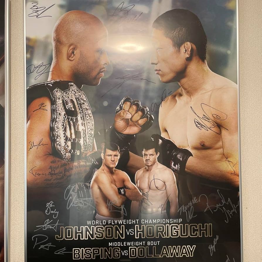 Amazon.co.jp: UFC 186 出場全選手サイン入りポスター 堀口恭司 デメ