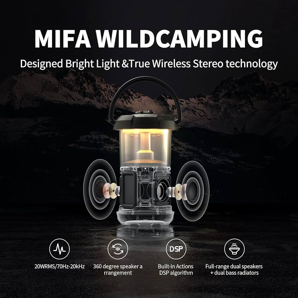 Amazon.co.jp: MIFA WildCamping Bluetoothスピーカー LED ランタン