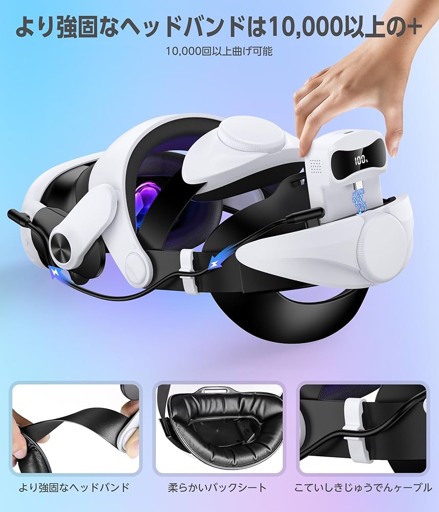 Amazon.co.jp: Elekasumi Quest 3/3S/Quest 2用 ヘッドストラップ