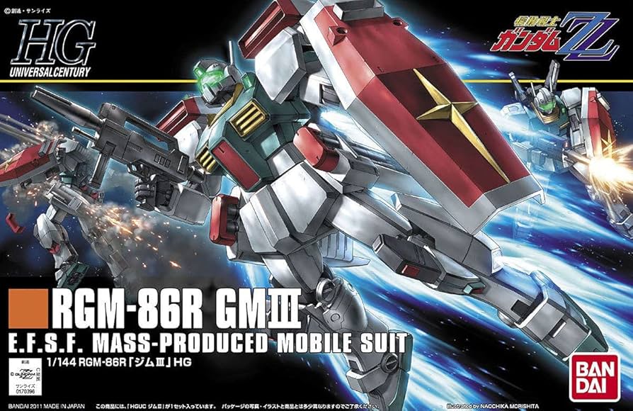 Amazon.co.jp: HGUC Mobile Suit Gundam ZZ RGM-86R Jim III 1/144