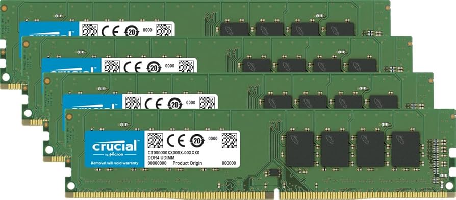 Crucial 32GB Kit (8GBx4) DDR4 2133 MT/s (PC4-17000) DR x8