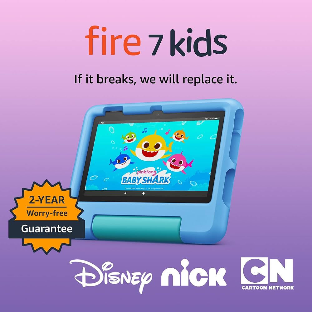 Amazon.com: Amazon Fire 7 Kids tablet (newest model) ages 3-7. Top