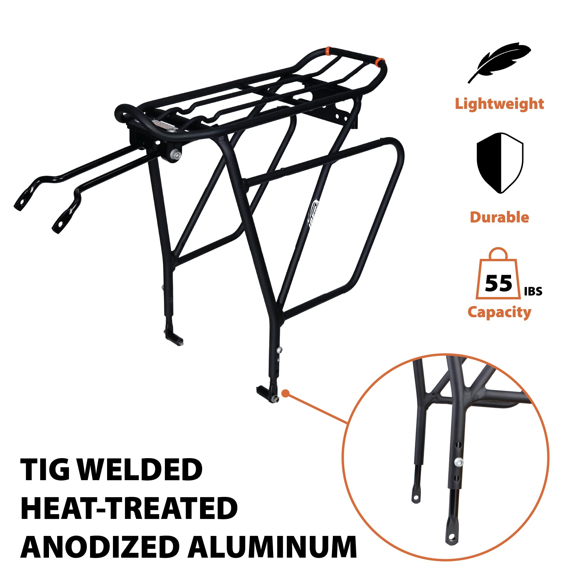 Amazon | Ibera 自転車リアキャリア リアキャリア 自転車 荷台 自転車