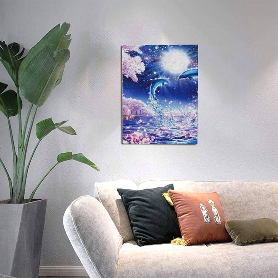 幻想的なブルーバタフライアート 額縁付き インテ リア 壁掛け装飾品