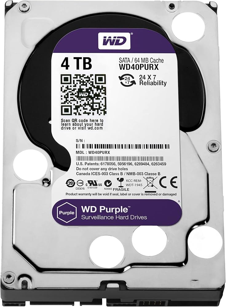 Amazon | WD HDD 内蔵ハードディスク 3.5インチ 4TB WD Purple 監視