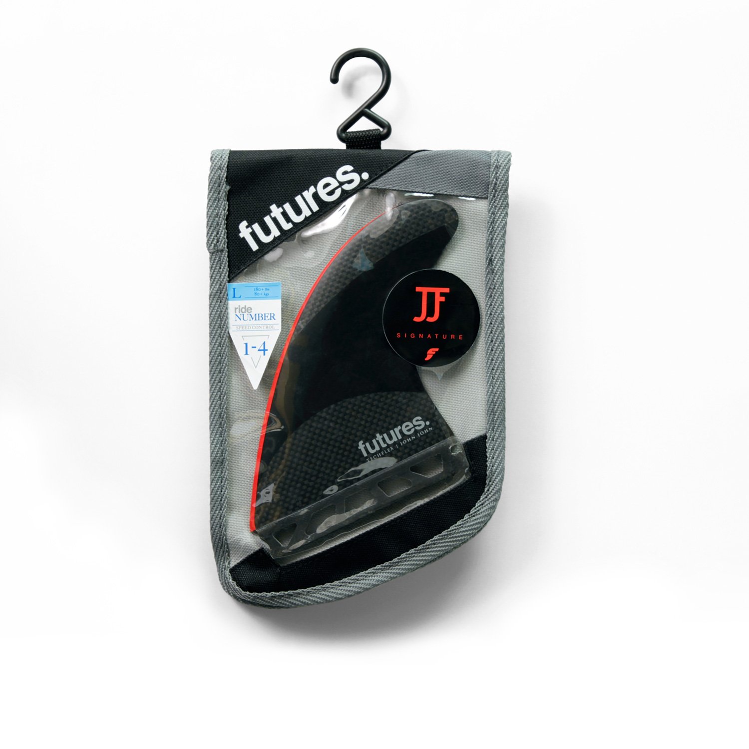 Amazon.com : Futures Fins - JJ-2 Large TECHFLEX Thruster - Black