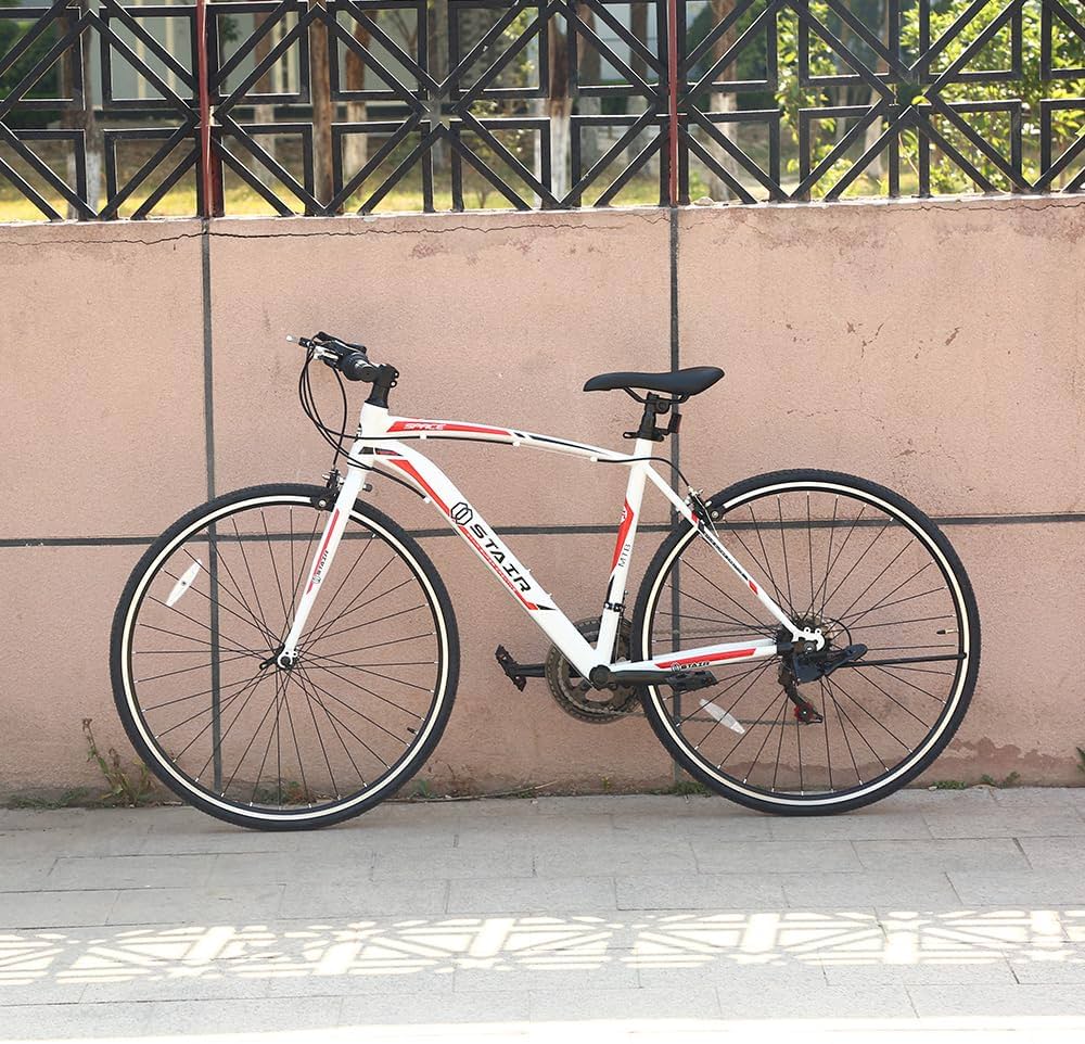 Amazon | stair クロスバイク 自転車 シマノ製14段変速 700C 前後