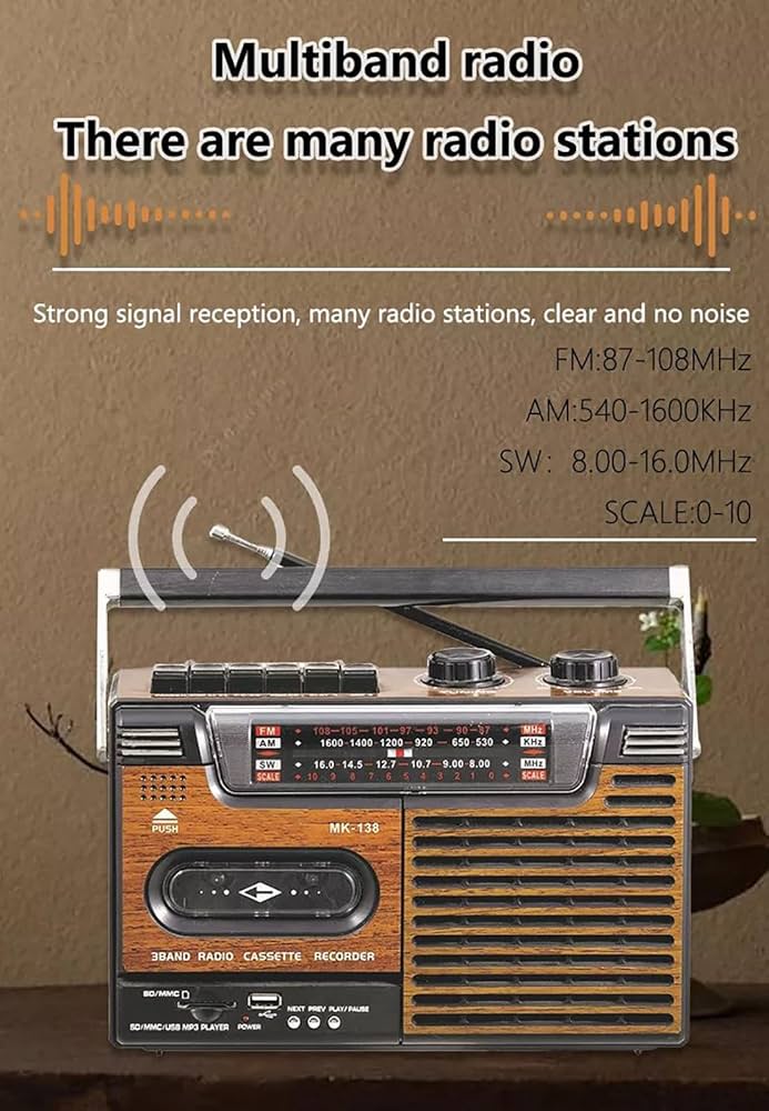 Amazon.co.jp: カセットプレーヤーポータブルレコーダー、AM FMラジオ