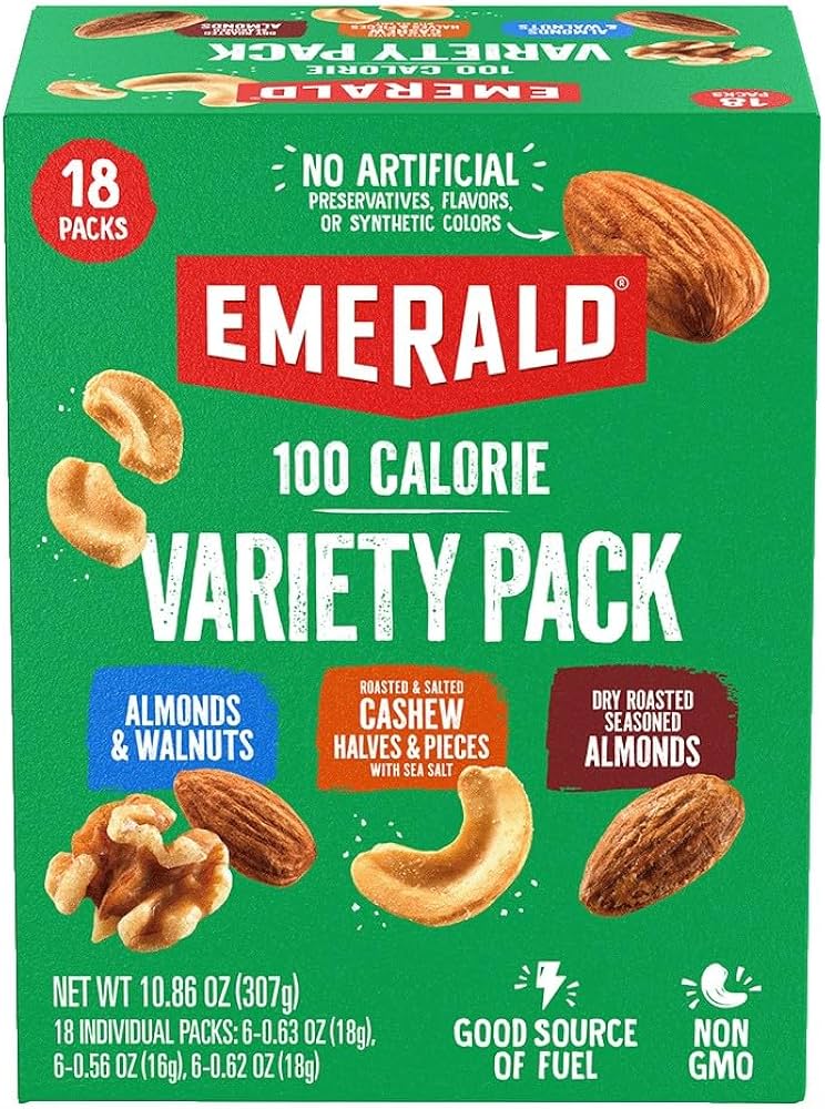 Amazon.com : Emerald Nuts Mixed Nuts Variety Pack 18ct (1-Pack