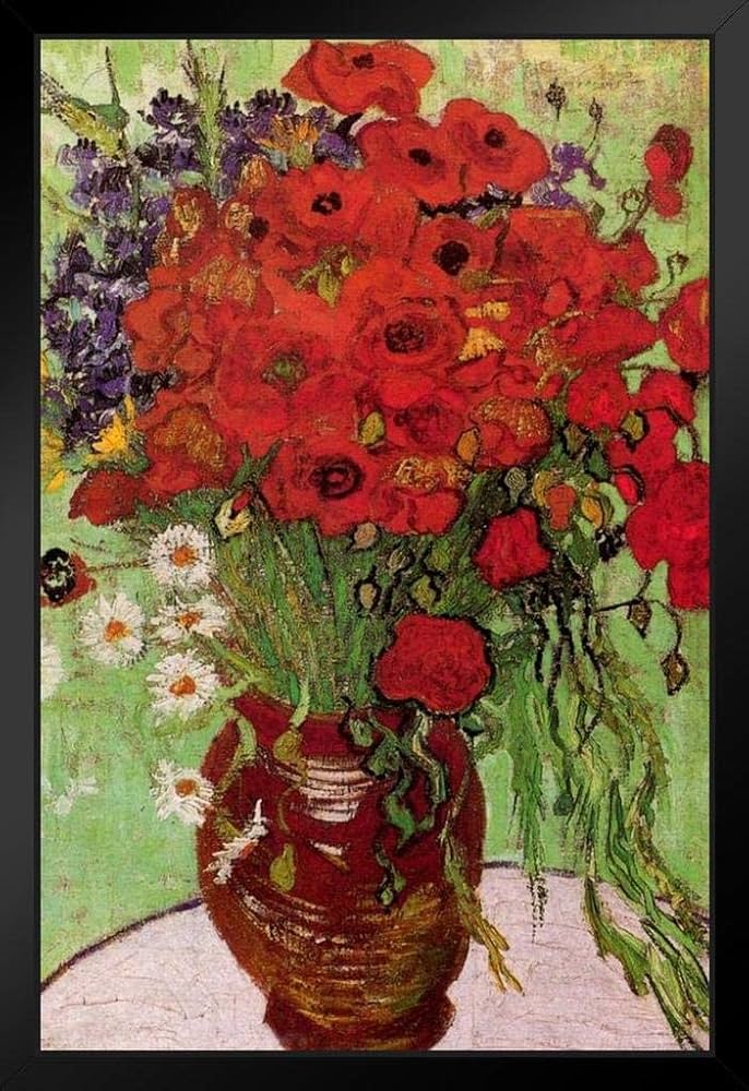 Amazon.co.jp: ヴィンセント・ヴァン・ゴッホ 赤いポピーとデイジー