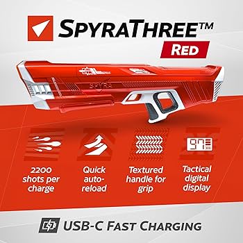 Amazon.com: SPYRA Electric Water Blaster, Outdoor Squirt Gun for