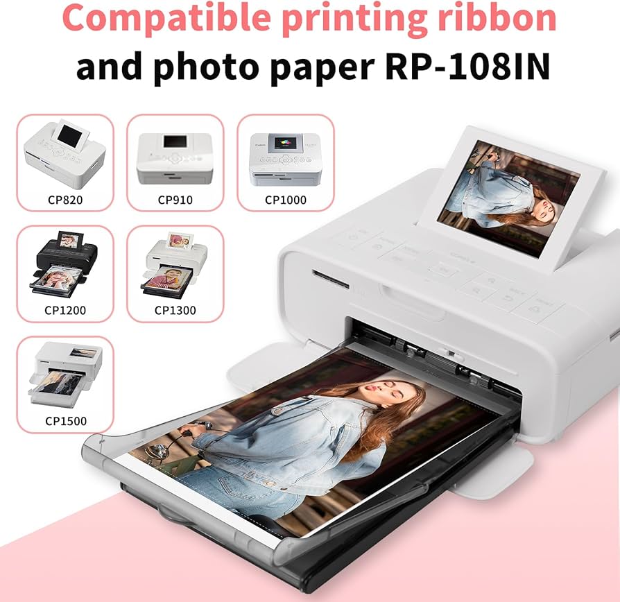 Amazon | Canon Selphy CP1500 インクと用紙 KP-108IN KP108 3色インク