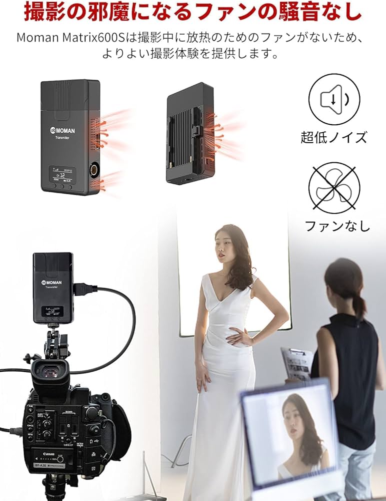 Amazon | 無線映像伝送システム, Moman Matrix 600s ワイヤレスhdmi