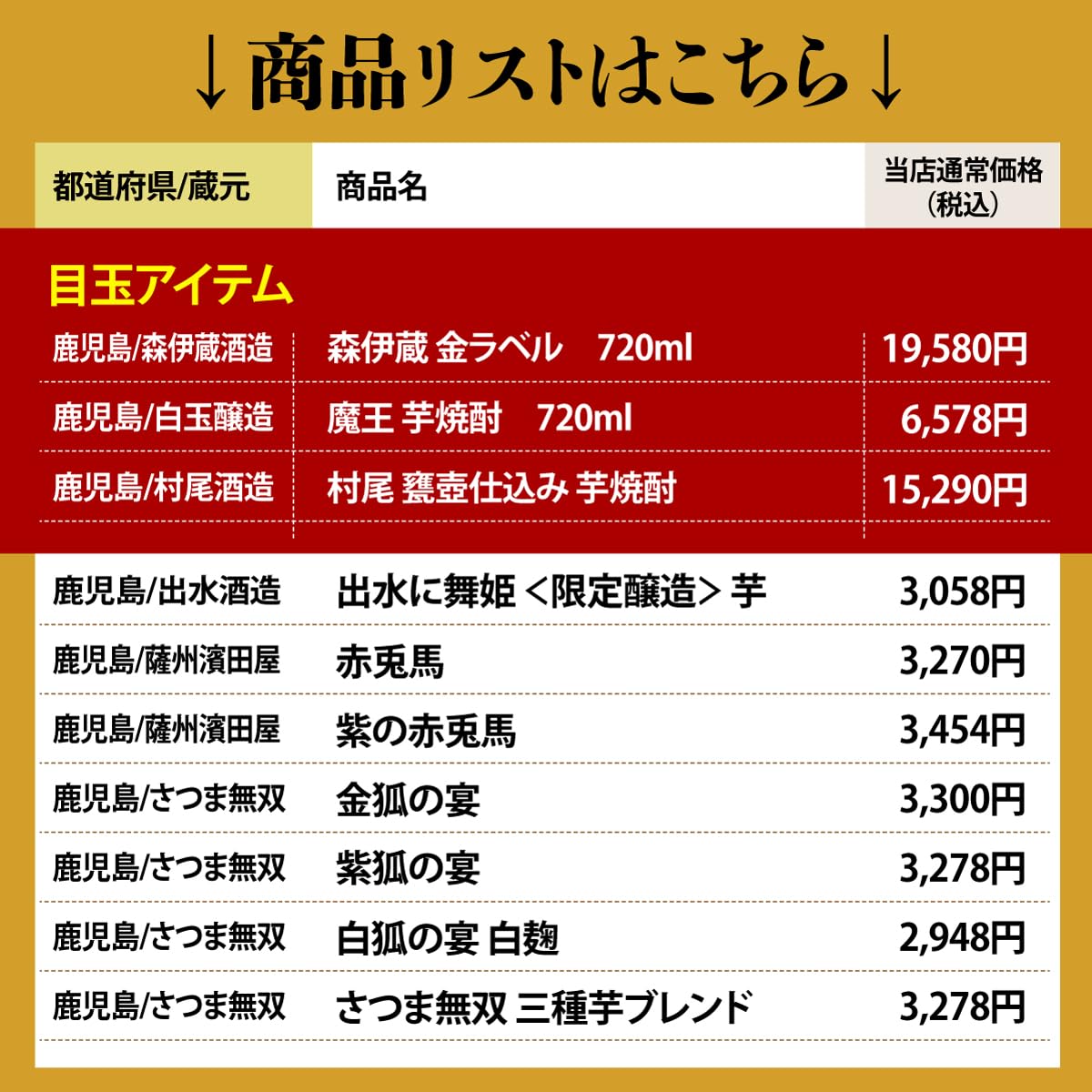 Amazon.co.jp: 3M（森伊蔵、魔王、村尾）入り！ 大酒豪様必見！ 憧れの