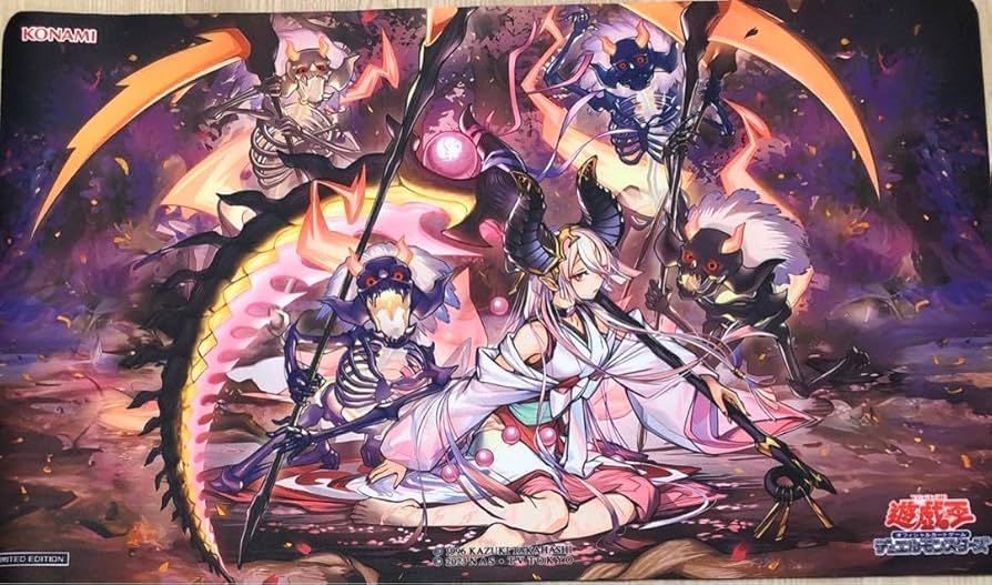 遊戯王 OCG 公式 プレイマット 現世離レ カクリヨノチザクラ