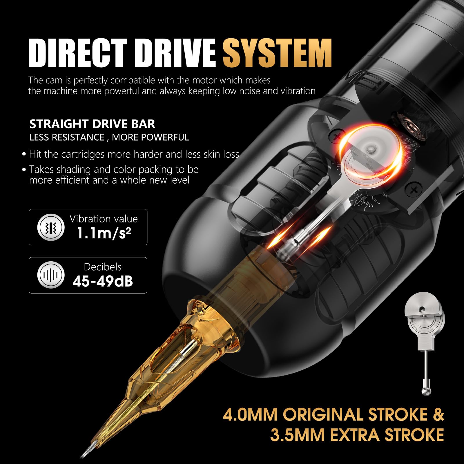 Amazon.com: Ambition Zetton Pro Tattoo Gun Rotary Tattoo Pen