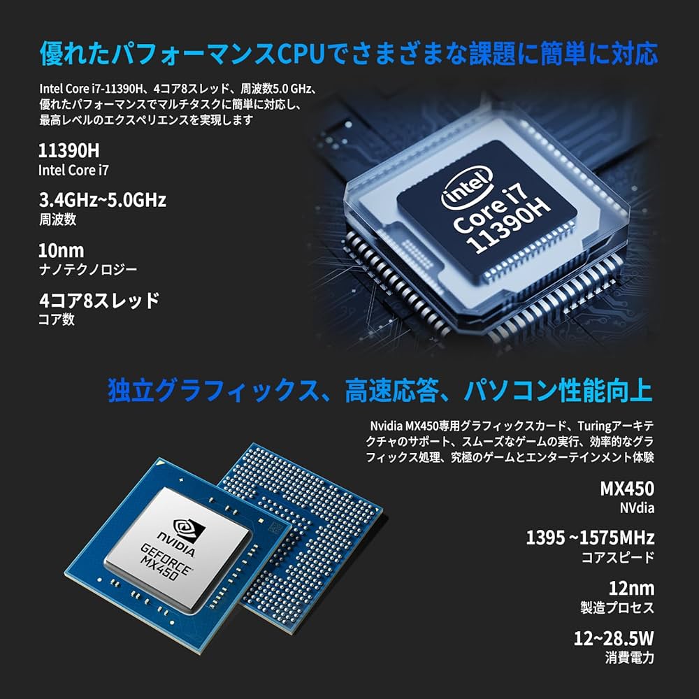 Amazon.co.jp: BINTEC Core i7 第11世代ノートパソコン/専用