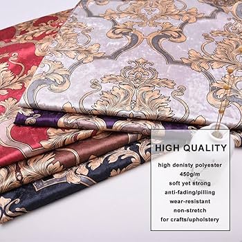 Amazon | ベルベット 生地 民族調 光沢のある ビンテージ 花柄