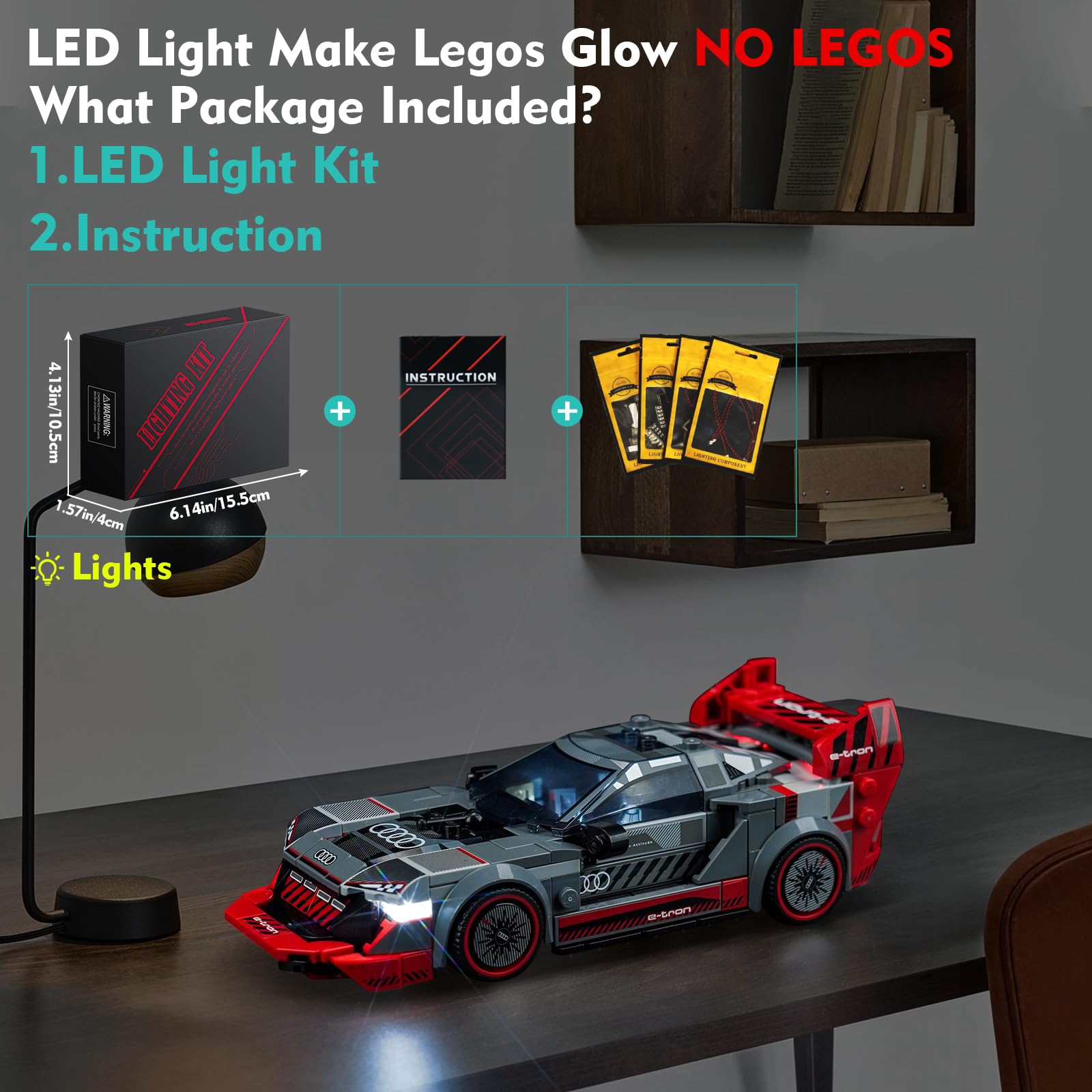 Amazon.co.jp: VONADO LEDライトキット LegoアウディS1 e-tron Quattro