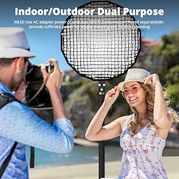 Amazon.com : Godox ML60 60W LED Light Silent Mode Portable