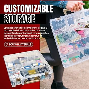 Amazon.com: ArtBin 9007AB Super Satchel with Removable Dividers