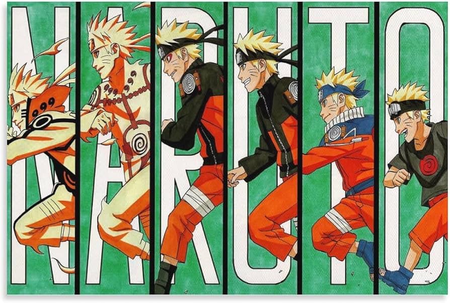 Amazon.co.jp: NARUTO -ナルト- アニメ キャンバス アート ポスター と